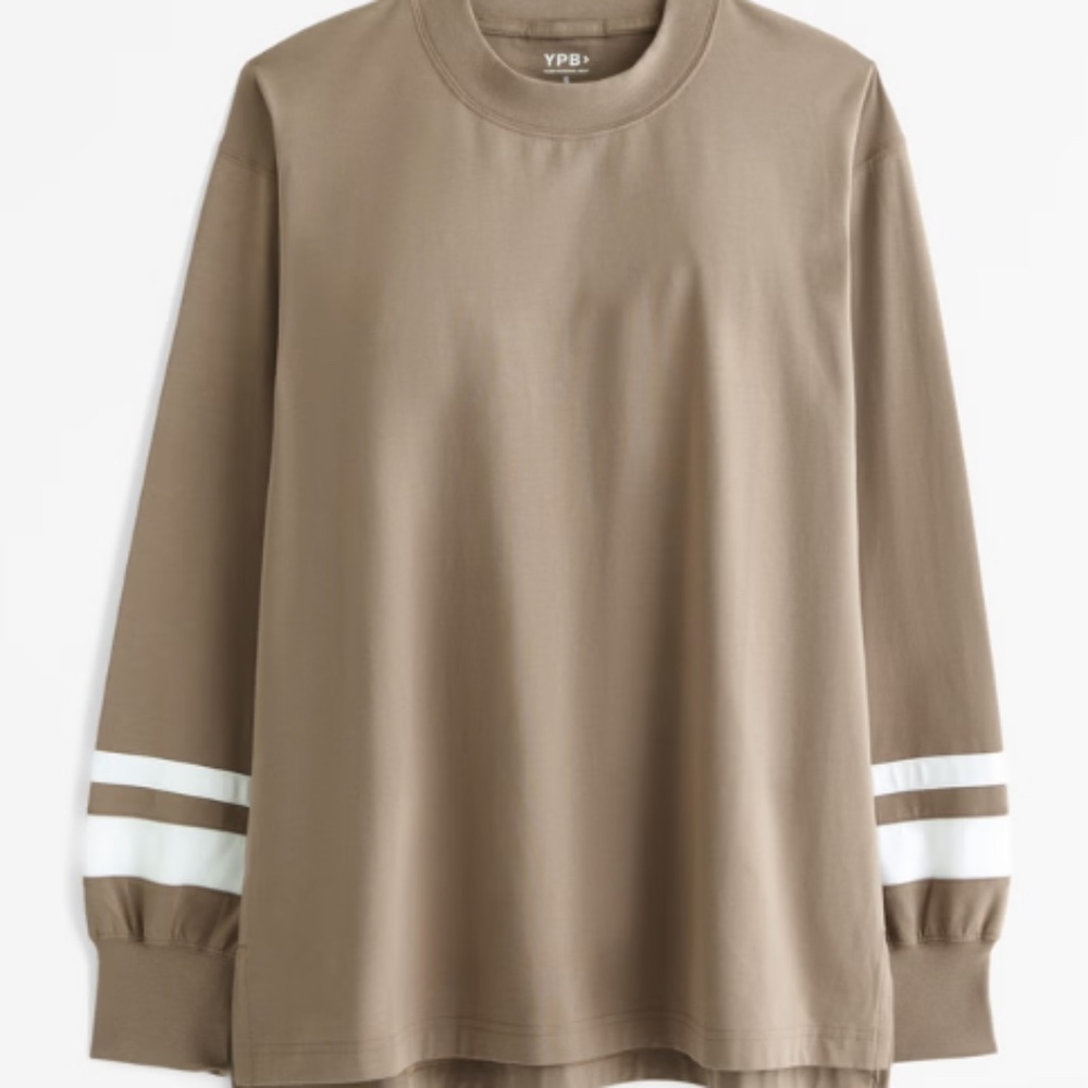 YPB Active Cotton-Blend Long-Sleeve Easy Tee